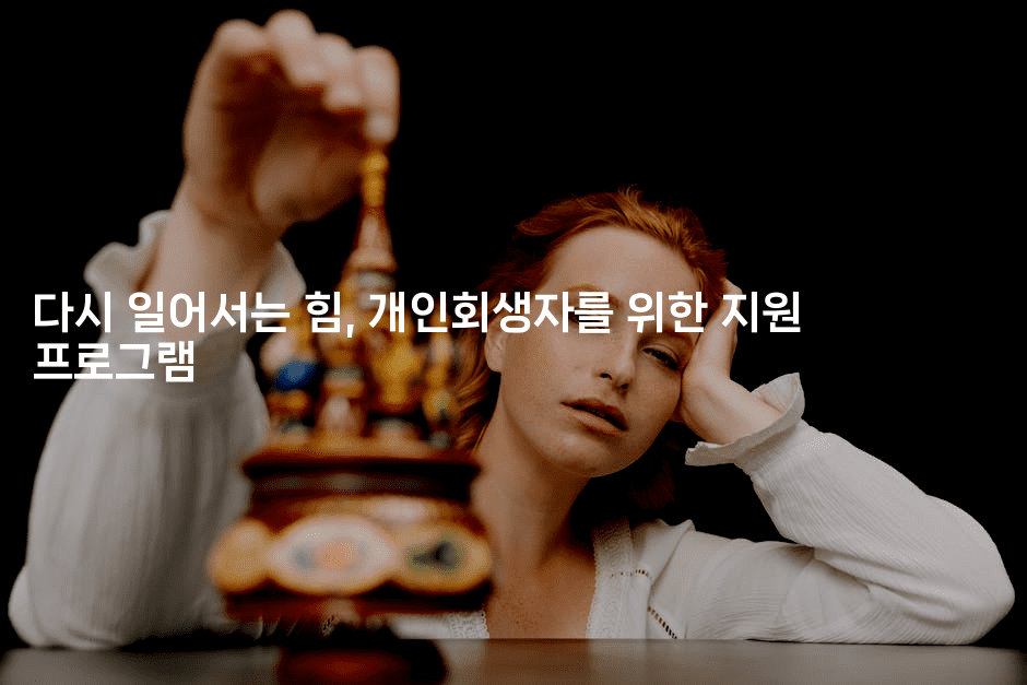 다시 일어서는 힘, 개인회생자를 위한 지원 프로그램-애니콘