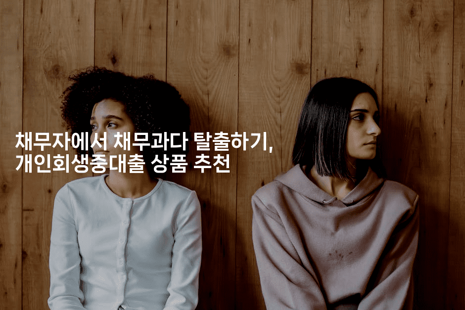 채무자에서 채무과다 탈출하기, 개인회생중대출 상품 추천-애니콘